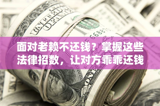 北京面对老赖不还钱？掌握这些法律招数，让对方乖乖还钱！